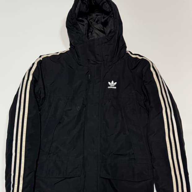 여성 아디다스 파이어버드 패디드 후드 점퍼 xs