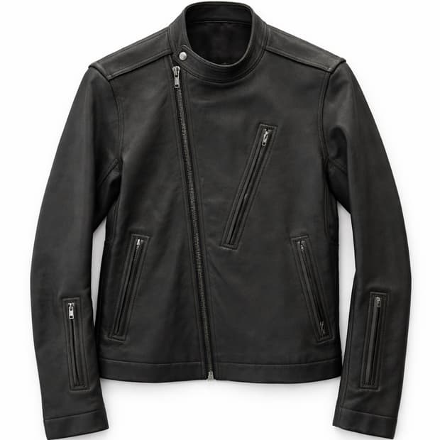 릭오웬스 정품 고트 스킨 레더 자켓 48