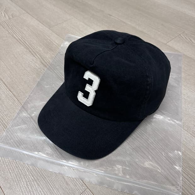컬렉트피시스 3 쓰리 5 패널 캡 볼캡 모자 블랙 새상품