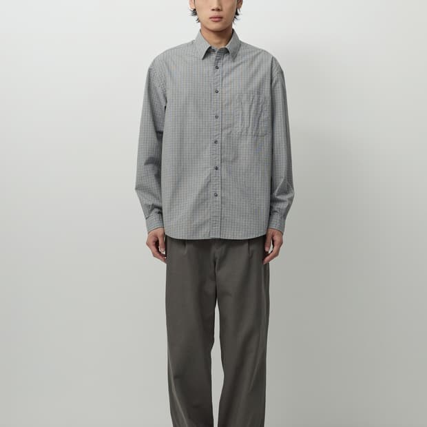 러프사이드 프라이머리 셔츠 스카이 블루 글렌 체크 3사이즈