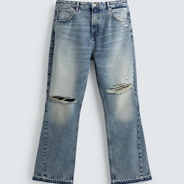 [42] JEANS FLARE FIT 디스트로이드