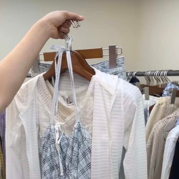 버버리체크탑셑