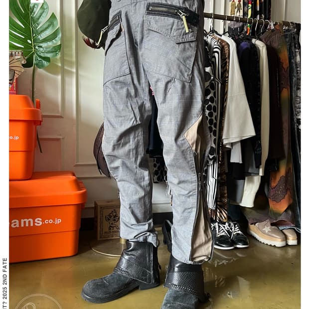 00s PPFM Technical Multi Zip Check Pants
