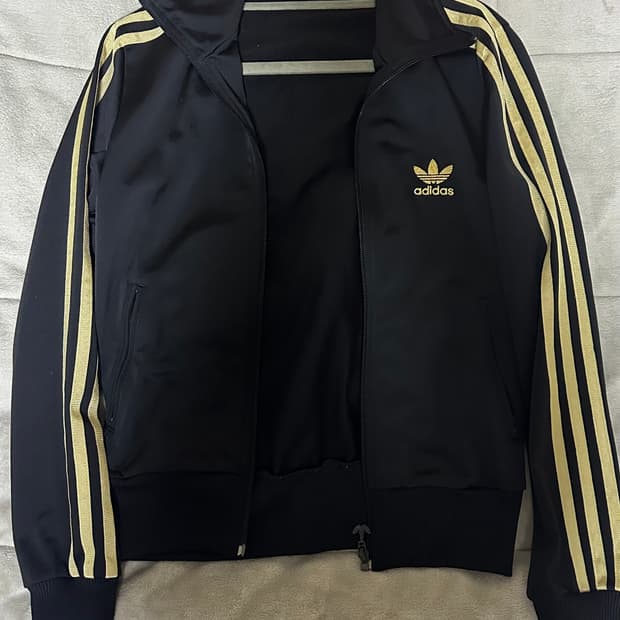 아디다스 파이어버드 트랙탑 져지 골드 S