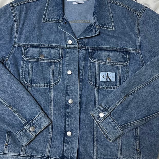 CK 캘빈클라인 데님 청자켓 트러커