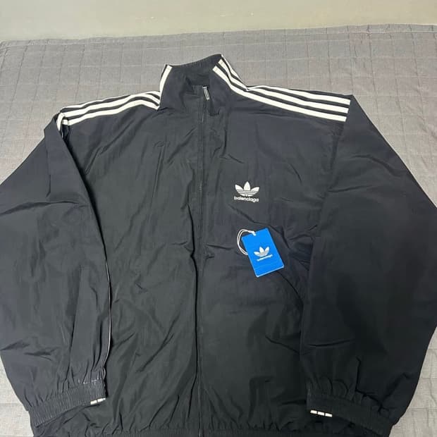 [2]발렌시아가 아디다스 포플린 트랙자켓 블랙