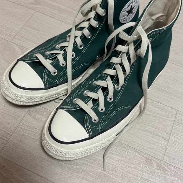 컨버스 척테일러 올스타 그린 하이 스니커즈