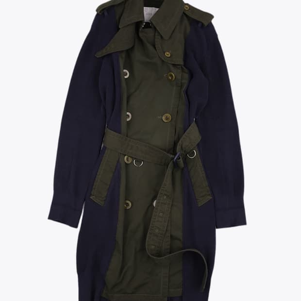 사카이 더블 트렌치 코트 