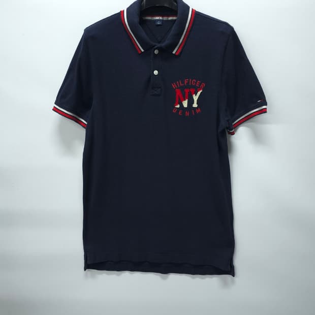 타미힐피거 NY패치 PK카라 반팔 (95~100)