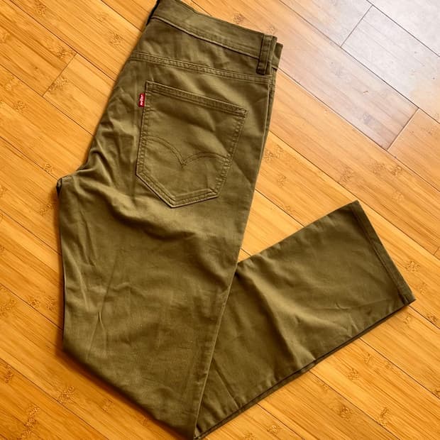 리바이스 브라운 코튼팬츠 34x32