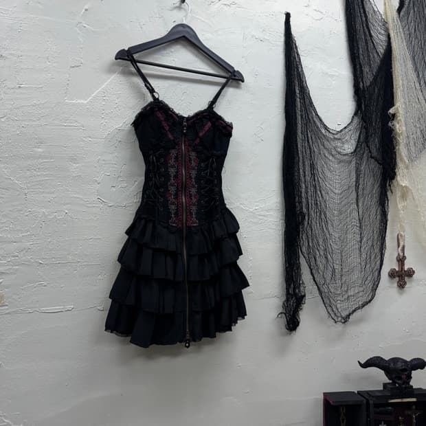 Ozz croce gothic lace up corset ops