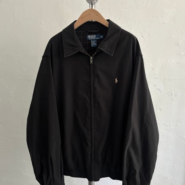 Polo 폴로 랄프로렌 블랙 폴리쉘 스윙 자켓