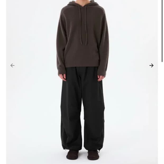 M)아모멘토 Drawstring Wide Fatigue Pants