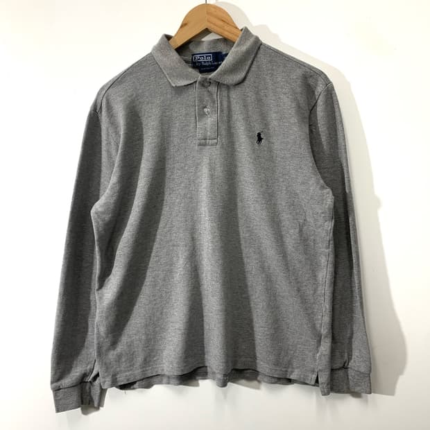 폴로 그레이 긴팔 카라티