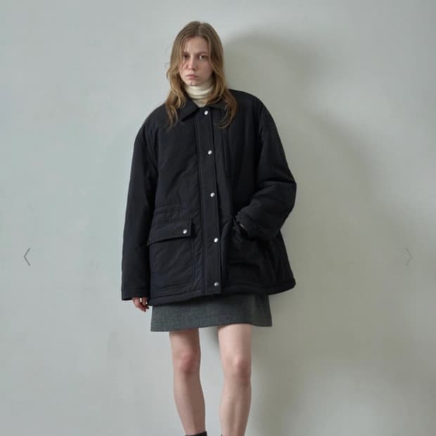 (구해요) 파사드패턴 유틸리티 패디드 점퍼 블랙