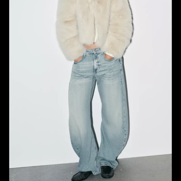 [새상품] 자라 숏퍼코트 퍼자켓M사이즈 5320/725/721