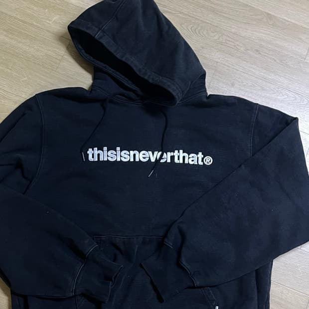 디스이즈네버댓 후드티 블랙 L