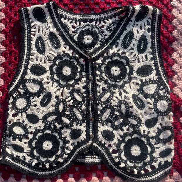 히피 니트 베스트