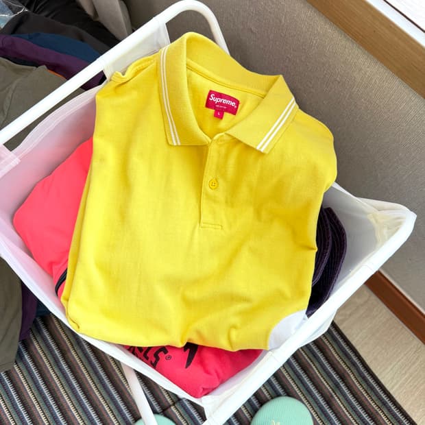 슈프림 s로고 폴로 반팔 티셔츠