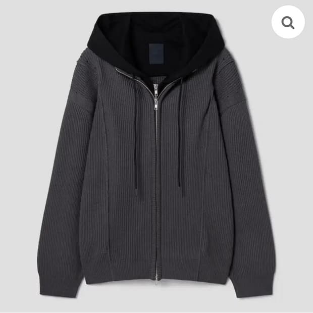 25ss 저지 후드 디테처블 배색 집업