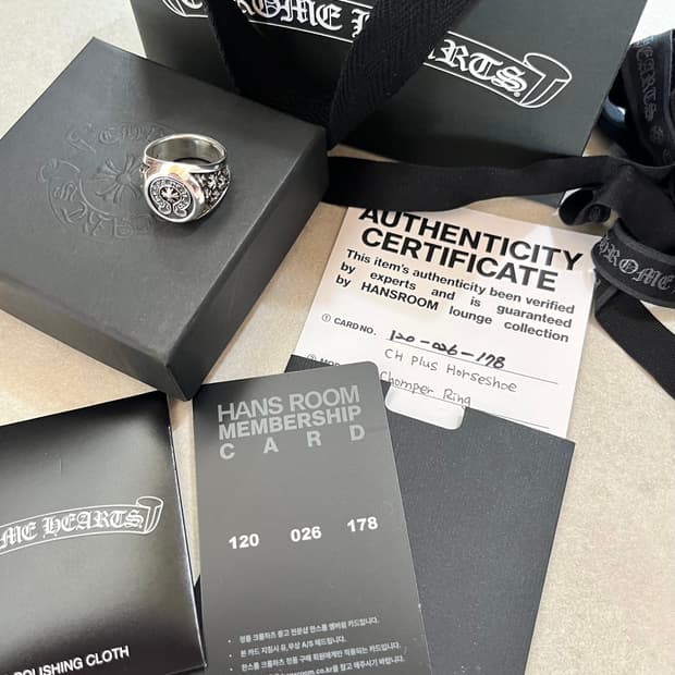 크롬하츠 챔피온 홀스슈링 18호(us8.5)