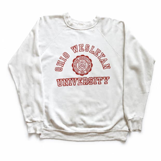 70's 빈티지 OHIO WESLEYAN Univ. 스웻셔츠 ~103