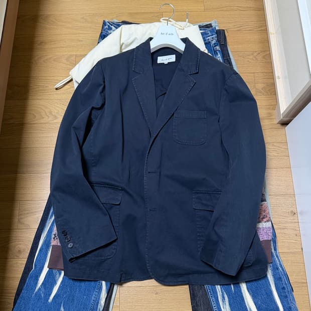 아트 이프 액츠 워시드 3버튼 블레이저