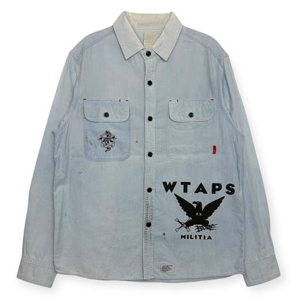 더블탭스 샴브레이 셔츠