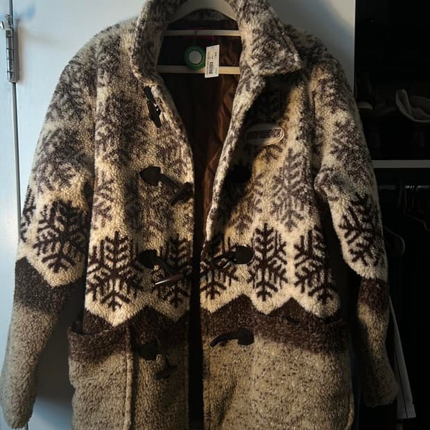 슈프림 스노우플레이크 토글 플리스 자켓