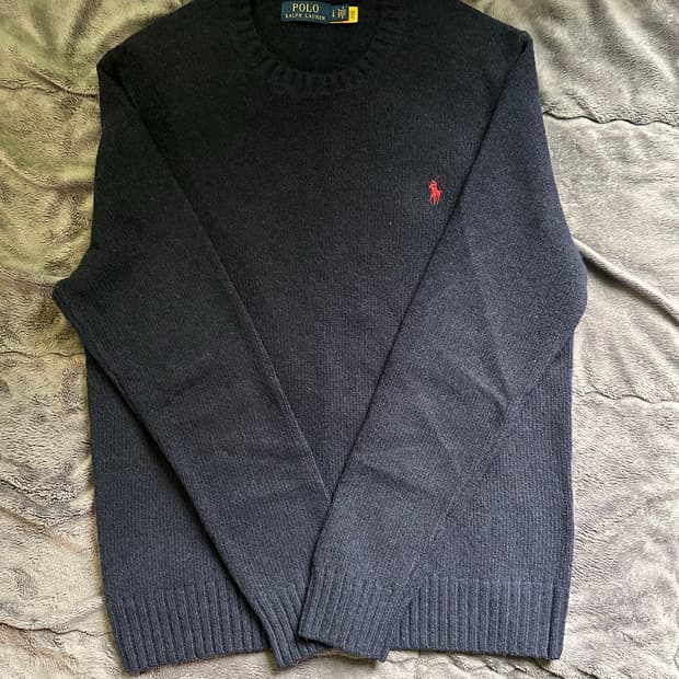 폴로 랄프로렌 니트 네이비