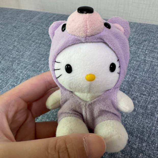 헬로키티 고전 라벤더 곰돌이 인형 판매중