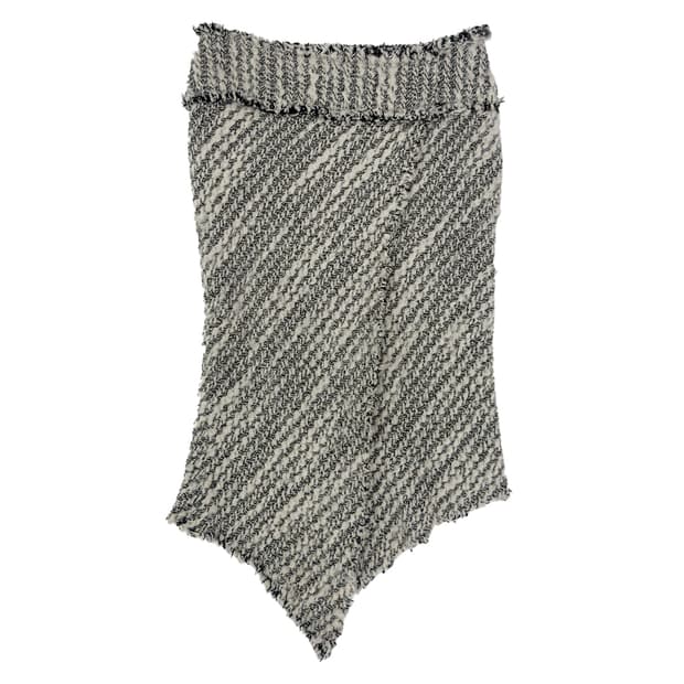 The First Tweed Asymmetric Hem Skirt/ 40