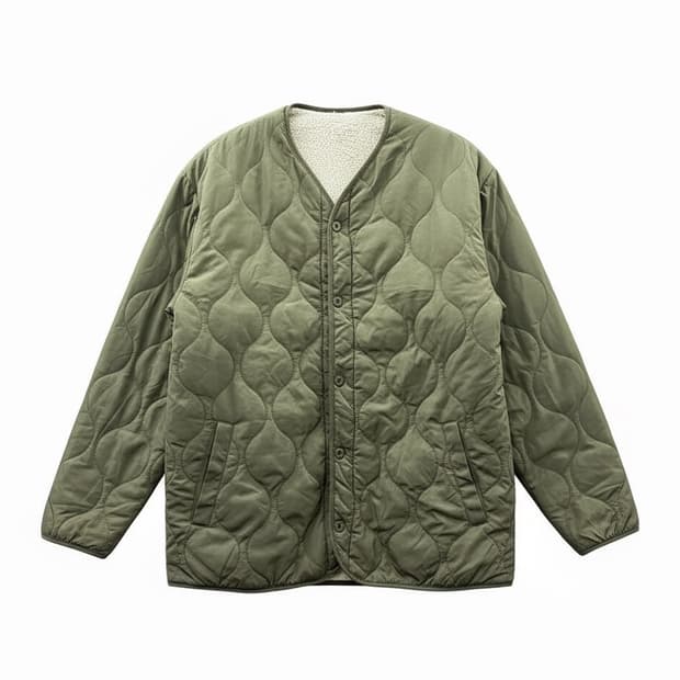 JPN VINTAGE 리버시블 M-65 라이너 자켓 보아퍼 디테일 올리브