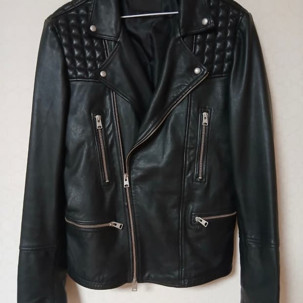 올세인츠 양가죽 라이더 자켓 