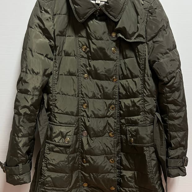 (정품) 버버리 브릿 카키 여성 패딩 코트 M