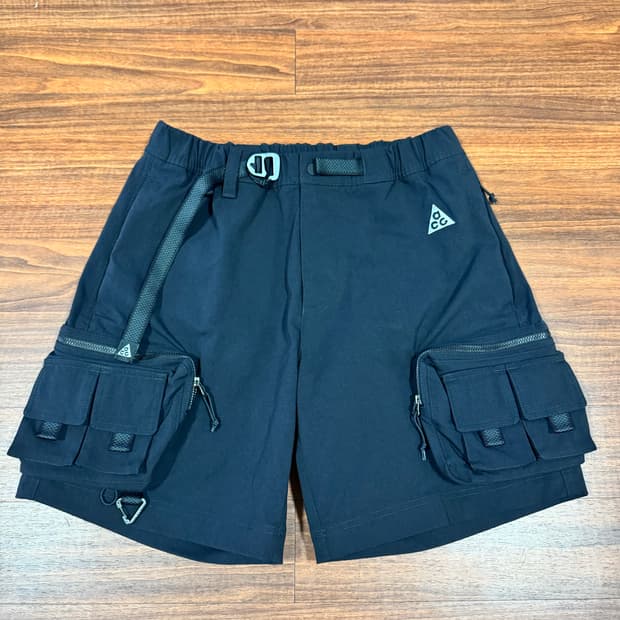 (S) 나이키 acg 카고 쇼츠 반바지 블랙 US