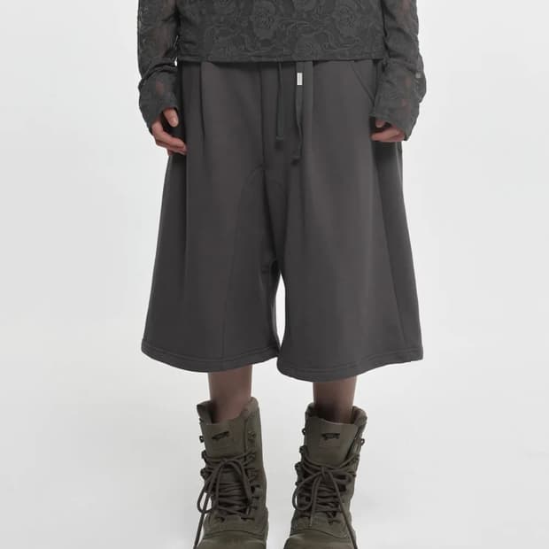 Nache BAGGY HALF PANTS Charcoal 구해요