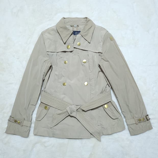 아르마니 진 여성 트렌치자켓 66 04012