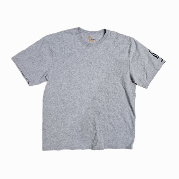 [L] 칼하트 K231 슬리브 로고 반팔 티셔츠 (헤더 그레이)