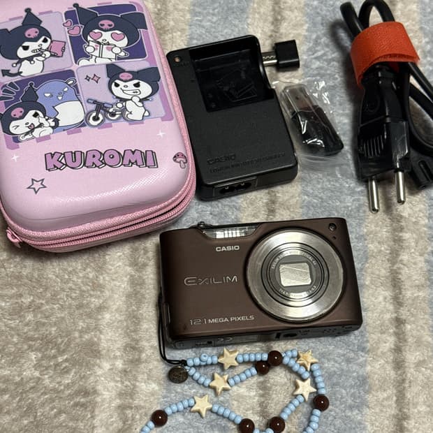 미품✨카시오 엑슬림 z450 브라운(casio ex ilim z450)