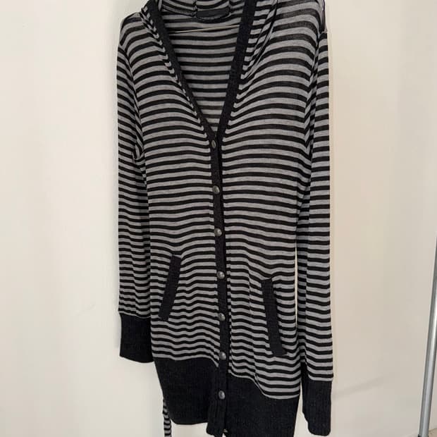 빈티지 스트라이프 가디건