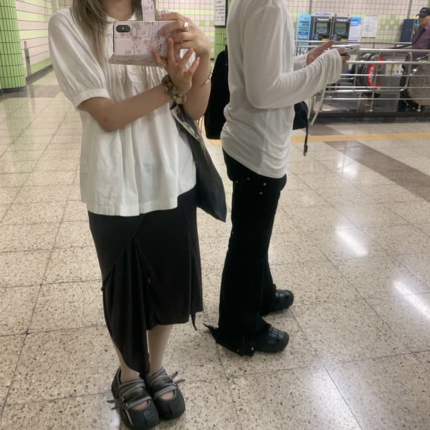 꼼데가르송 블라우스