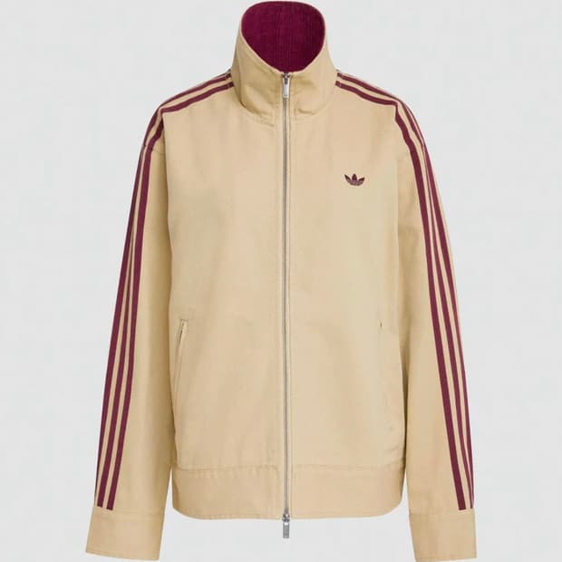아디다스 트윌 파이어버드 자켓 리넨 카키 (w) L