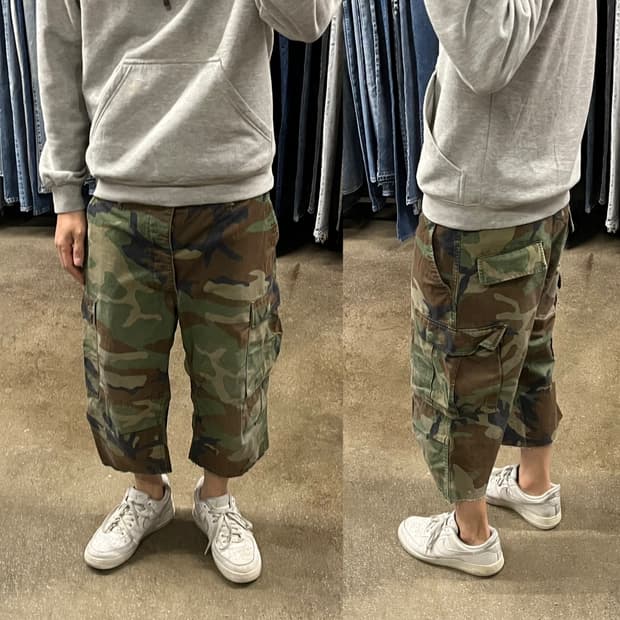 미군 우드랜드 BDU  컷오프 쇼츠 (~37”)