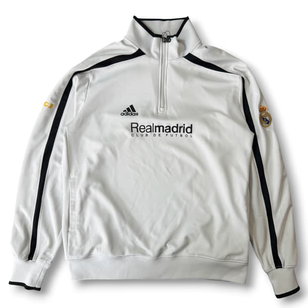 (90) 아디다스 레알마드리드 하프집업 트랙탑 져지