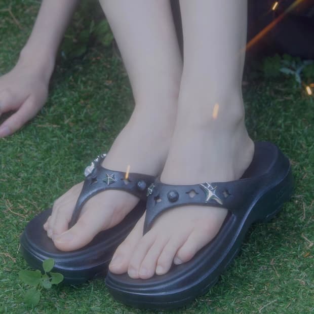 락피쉬웨더웨우 x clor 헤이든 플립플랍