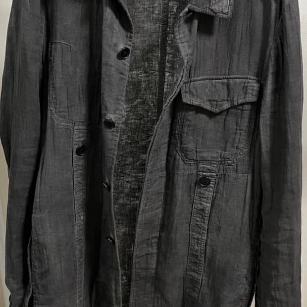 요지야마모토 Y’s 린넨 나염 셔츠자켓