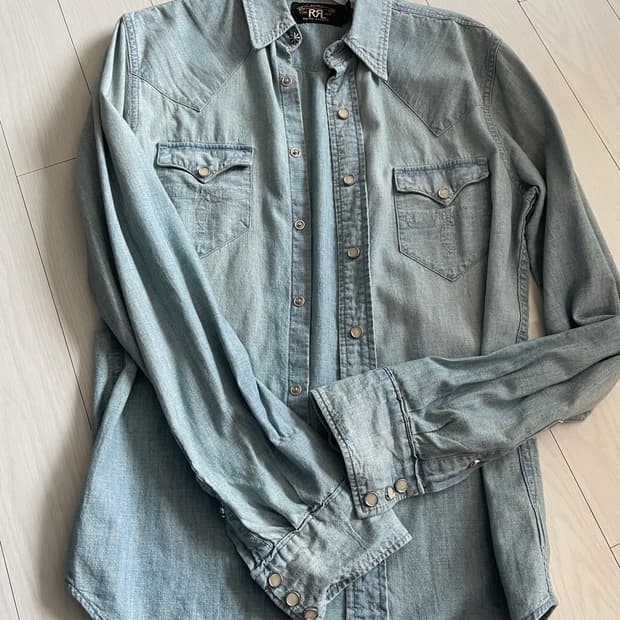 정품보장/RRL 더블알엘 여자 데님셔츠 XS