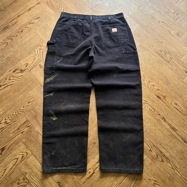 [36]칼하트 USA 빈티지 페인팅 미드나잇 네이비 카펜터 워크 팬츠