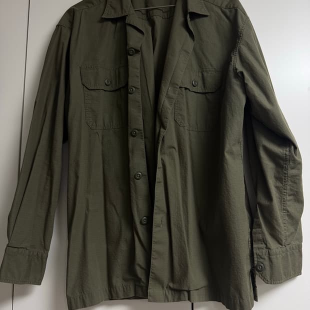 유니클로 립스탑 밀리터리 셔츠 L